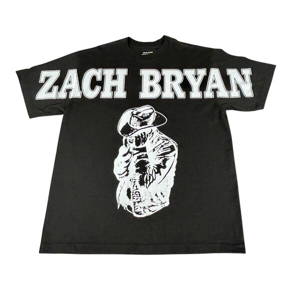 Zach Bryan Other - Zach Bryan Shirt Black Spell Out Logo Tee Country Music Tour Concert Tee Men's L